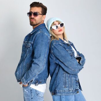 کت جین آبی ساده | کد DO58