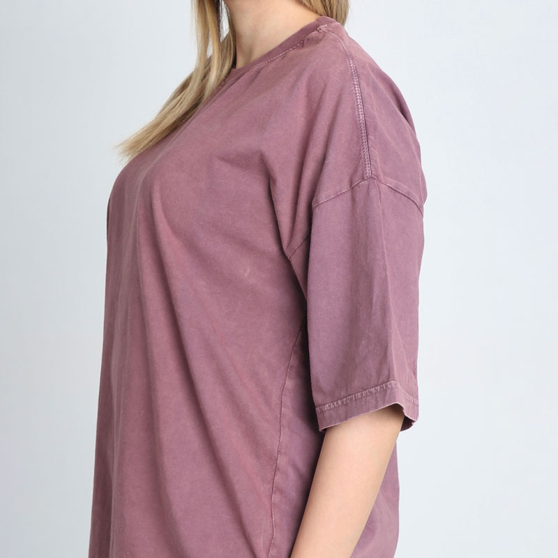 تیشرت مردانه سنگشور ساده قواره باکسی |کد T210 - Image 6