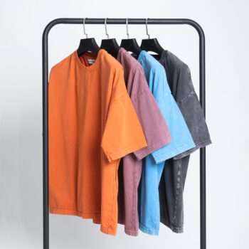 تیشرت مردانه سنگشور ساده قواره باکسی |کد T210