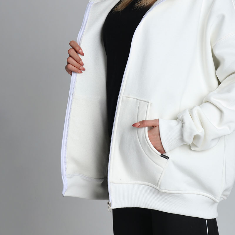 سویشرت کلاهدار اسپرت رنگ سفید | کد DO69 - Image 3