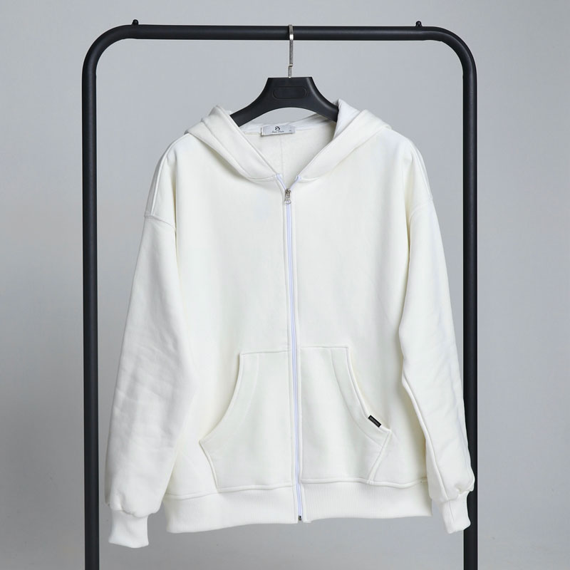 سویشرت کلاهدار اسپرت رنگ سفید | کد DO69 - Image 4