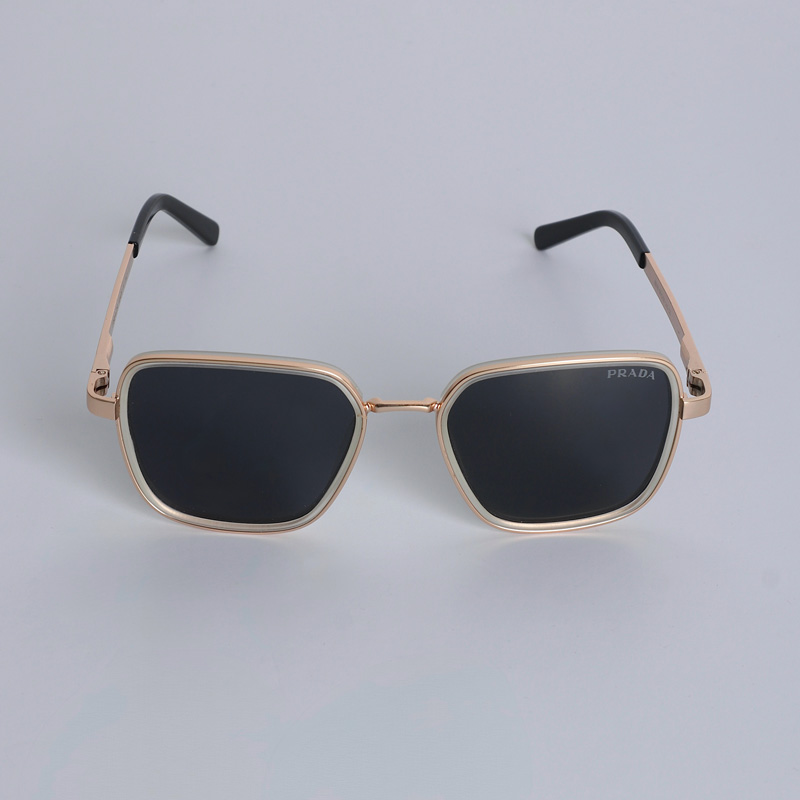 عینک آفتابی مردانه برند پرادا فریم بژ | کد EYN33 - Image 4