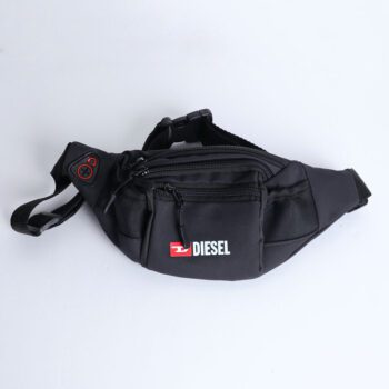 کیف مردانه مدل کمری دیزل مشکی | کد KD38