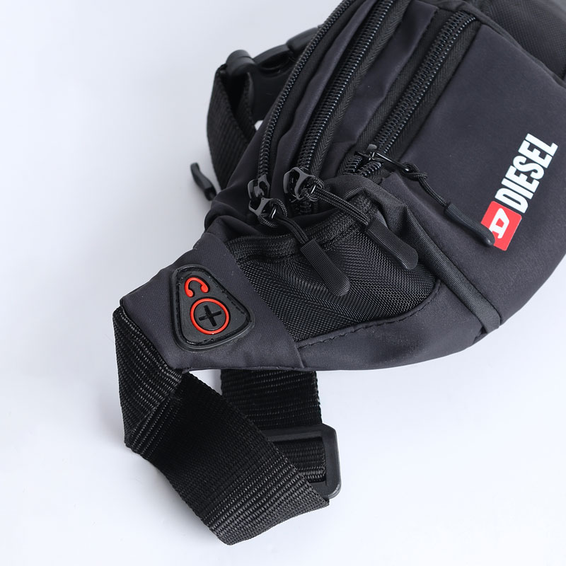 کیف مردانه مدل کمری دیزل مشکی | کد KD38 - Image 2