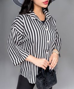 شومیز زنانه مدل پری راه راه کد SHOM03 - Image 5