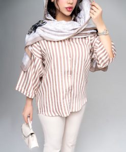 شومیز زنانه مدل پری راه راه کد SHOM03 - Image 7