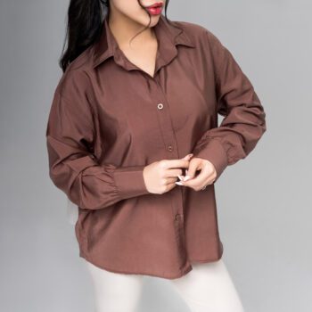 جزئیات پارچه لطیف و لخت شومیز مدل پری ساده زنانه