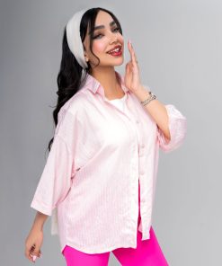 شومیز زنانه مدل پری راه راه کد SHOM03 - Image 8