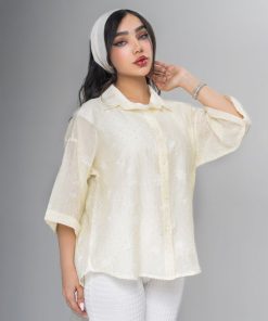 شومیز زنانه نگین دار فری سایز کد SHOM02 - Image 4