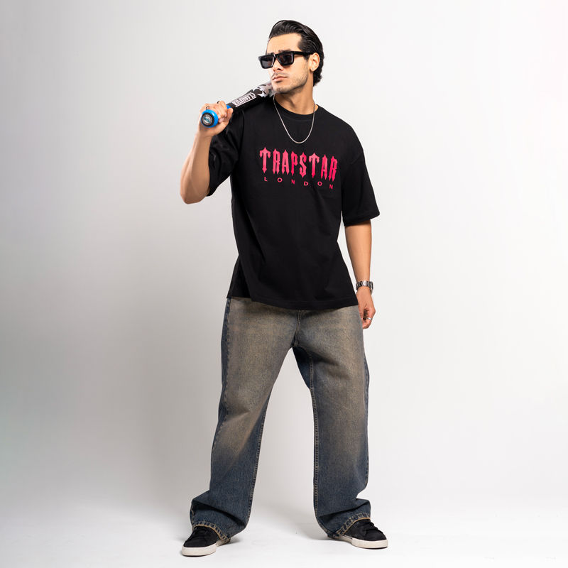 تیشرت مردانه باکسی طرح TRAPSTAR | کد T221