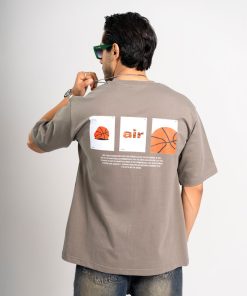 نمای پشت تیشرت مردانه پارچه ماکان مدل جردن air jordan| کد T222