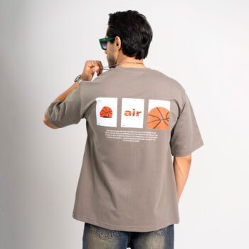 نمای پشت تیشرت مردانه پارچه ماکان مدل جردن air jordan| کد T222