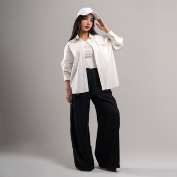 ست شومیز کراپ زنانه گلدوزی‌دار CELINE 