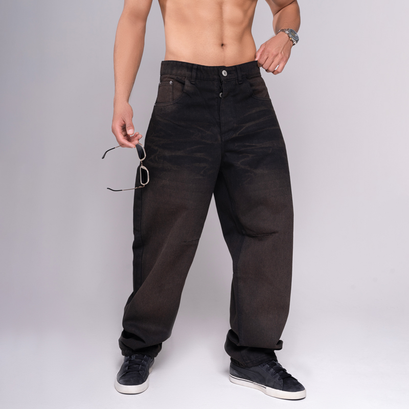 شلوار جین بگ بالونی مردانه | کد 1018