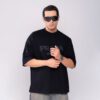 تیشرت مردانه باکسی مدل گلدوزی پرادا | کد T211
