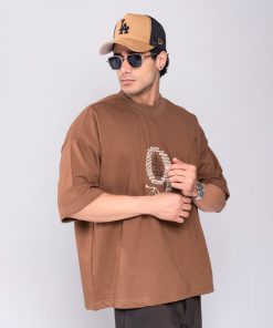 Alternative view of تیشرت مردانه باکسی مدل گلدوزی 9 | کد T212