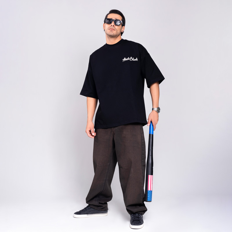 تیشرت مچینست پارچه ماکان مدل گلدوزی | کد T214 - Image 5