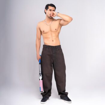 شلوار بالنی قهوه‌ای