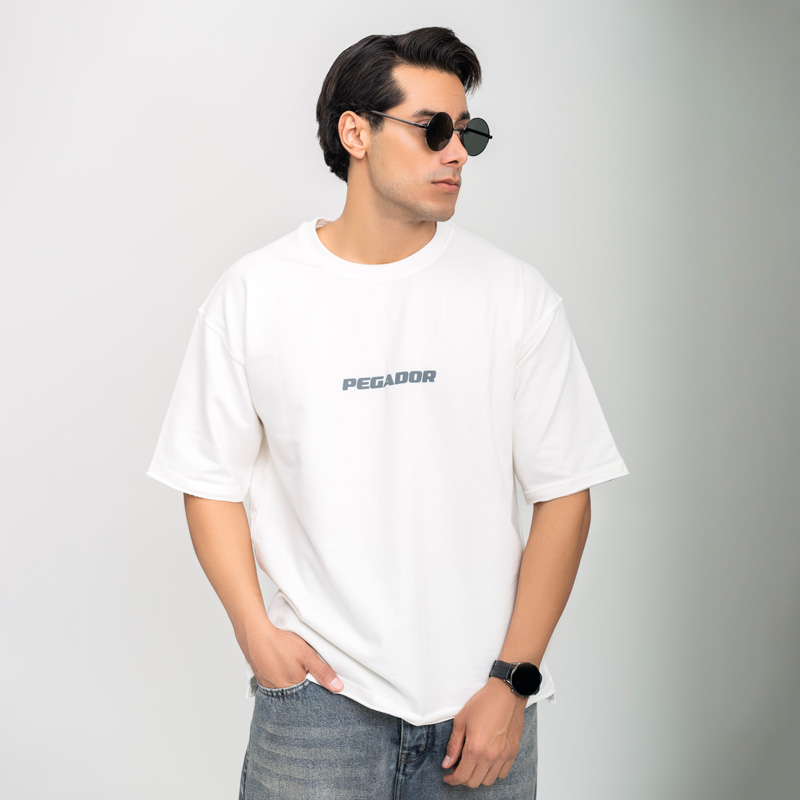 تیشرت مردانه باکسی پشت چاپ مدل کثیف دوزی| کد T215 - Image 4