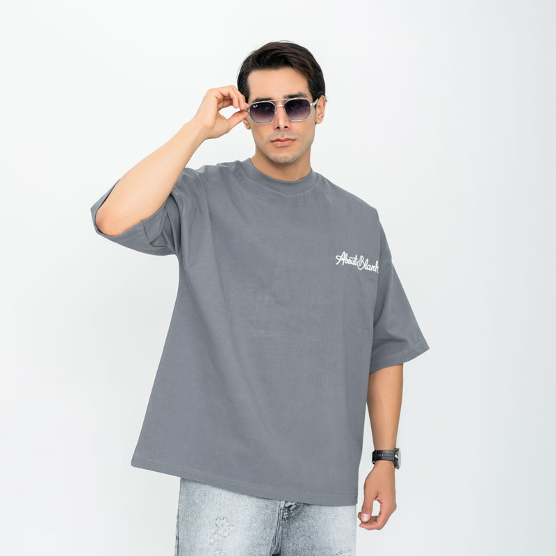 تیشرت مچینست پارچه ماکان مدل گلدوزی | کد T214 - Image 3