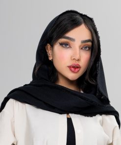 شال مشکی نخی زنانه کد shal05
