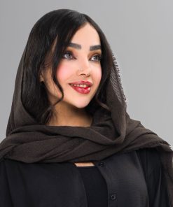Alternative view of شال زنانه نخی رنگ شکلاتی کد shal04