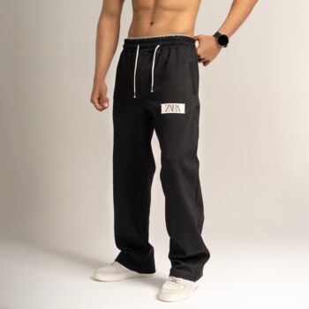 شلوار مردانه بگ ساده مشکی زارا کد 1023