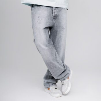 شلوار لی مردانه بگ استایل ساده کمرکش | کد 1020