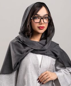 شال نخی زنانه رنگ نوک مدادی کد shal03 - Image 3