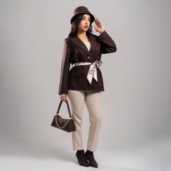 کت مجلسی زنانه شیک کرپ مازراتی