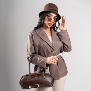 کت تک کمربنددار زنانه شیک کد coat01