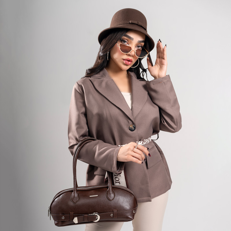 کت تک کمربنددار زنانه شیک کد coat01