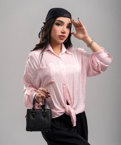 شومیز آستین بلند مدل پری ساده زنانه فری سایز SHOM11 - Image 6