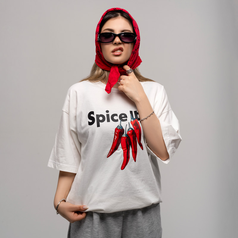 تیشرت باکسی زنانه پینترستی کد T240