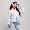 شومیز زنانه نخی مدل ستاره خنک و اسپرت کد SHOM30
