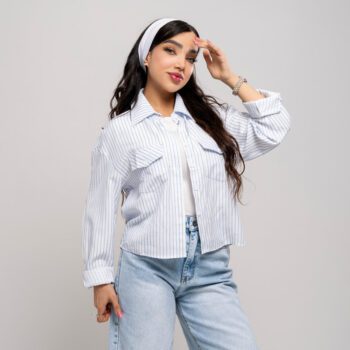 شومیز زنانه نخی مدل ستاره خنک و اسپرت کد SHOM30