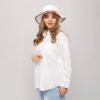 شومیز جیبدار زنانه کتان نخی خنک کد SHOM38