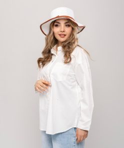 شومیز جیبدار زنانه کتان نخی خنک کد SHOM38