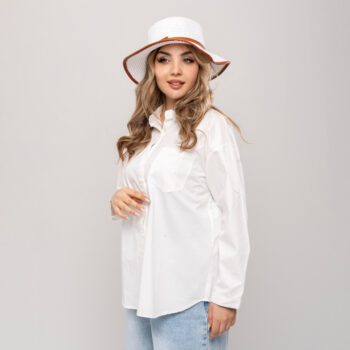 شومیز جیبدار زنانه کتان نخی خنک کد SHOM38
