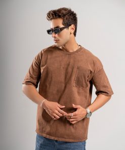 تیشرت سنگشور باکسی مردانه جیبدار کد T236