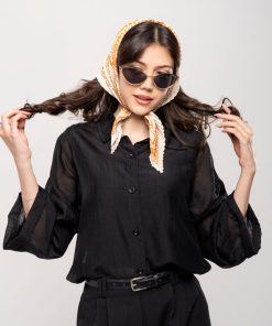شومیز شیشه ای ساده زنانه کد SHOM17 - Image 5