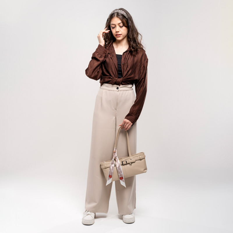 شومیز آستین بلند زنانه نگیندار کد SHOM15 - Image 3