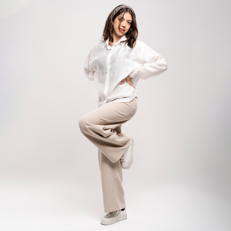 شومیز آستین بلند زنانه نگیندار کد SHOM15 - Image 5
