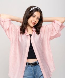 شومیز شیشه ای ساده زنانه کد SHOM17 - Image 6