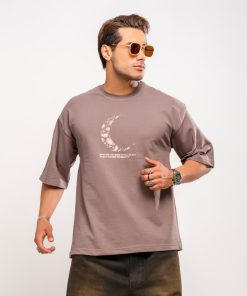 Alternative view of تیشرت باکسی مردانه مدل ماه کد T255