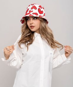 شومیز کوتاه زنانه کتان گلدوزی قلب کد SHOM27 - Image 3