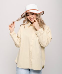 شومیز جیبدار زنانه کتان نخی خنک کد SHOM38 - Image 3