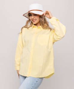 شومیز جیبدار زنانه کتان نخی خنک کد SHOM38