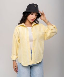 شومیز زنانه نخی پفکی کوتاه و خنک کد SHOM31 - Image 5