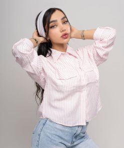 شومیز زنانه نخی مدل ستاره خنک و اسپرت کد SHOM30 - Image 4